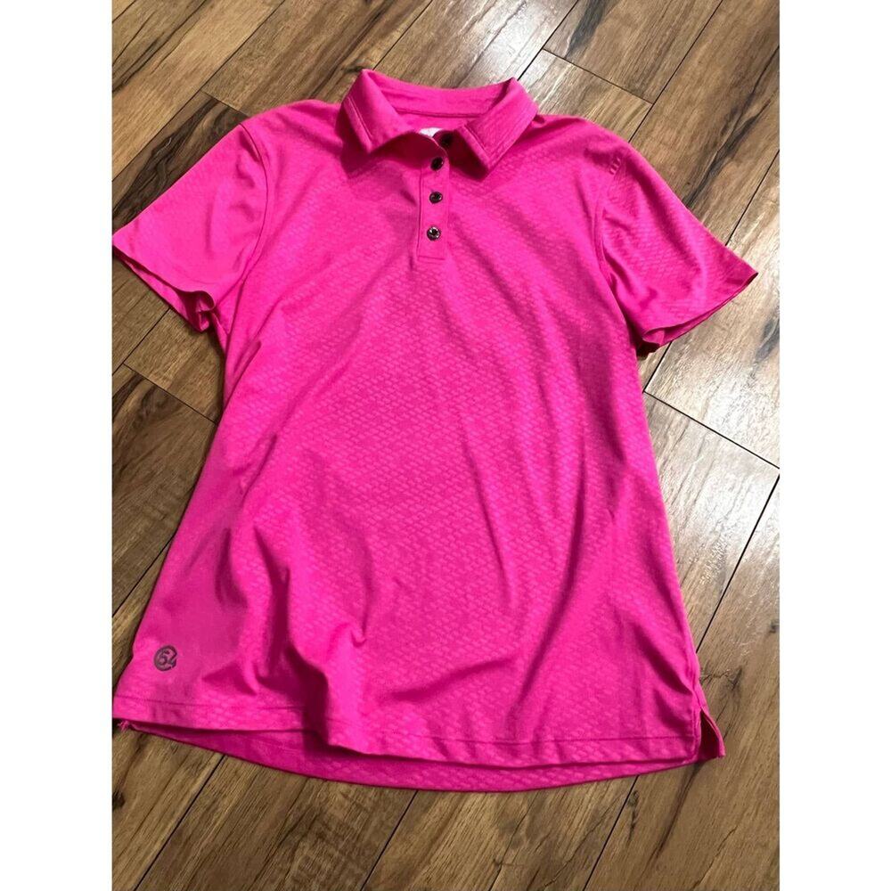 Chase54 size medium bright pink golf shirt